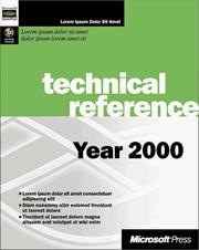Cover of: Year 2000 technical reference