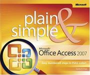 Microsoft  Office Access(TM) 2007 Plain & Simple (Plain & Simple Series) by Curtis Frye