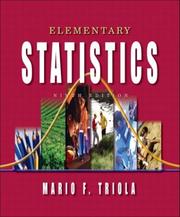 Cover of: Elementary statistics by Mario F. Triola