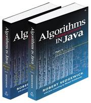 Cover of: Bundle of Algorithms in Java, Third Edition (Parts 1-5): Fundamentals, Data Structures, Sorting, Searching, and Graph Algorithms, Third Edition