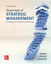 Cover of: Loose-Leaf Essentials of Strategic Management: the Quest for Competitive Advantage