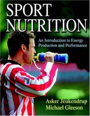 Cover of: Sport Nutrition by Asker E. Jeukendrup, Michael Gleeson
