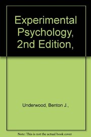 Cover of: Experimental Psychology (The Century Psychology Series)