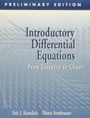 Cover of: Introductory Differential Equations | Eric J. Kostelich
