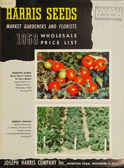 Cover of: Harris seeds, 1953: market gardeners and florists, wholesale price list
