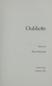 Cover of: Oubliette by Richards, Peter