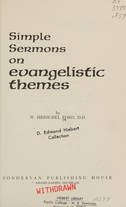 Cover of: Simple sermons on evangelistic themes