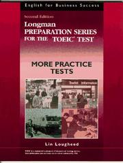 Longman preparation series for the TOEIC test : more practice tests