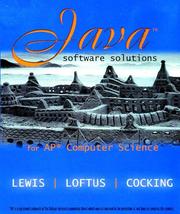 Cover of: fdfd Java software solutions for AP computer science: foundations for program design
