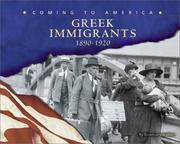Cover of: Greek immigrants, 1890-1920