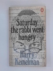 Cover of: Saturday the Rabbi went hungry