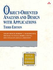 Object-oriented analysis and design with applications