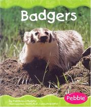 Cover of: Badgers