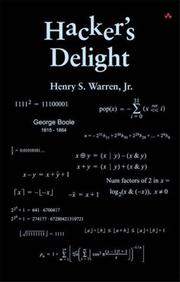 Cover of: Hacker's Delight by Henry S. Warren Jr.