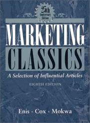 Marketing classics : a selection of influential articles