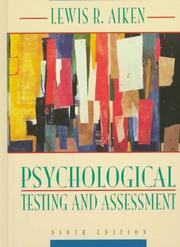 Psychological testing and assessment