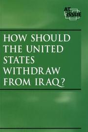 Cover of: How Should the United States Withdraw from Iraq? | Neal J. Pozner