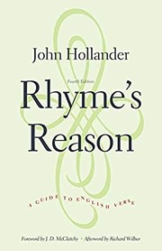 Cover of: Rhyme's Reason by John Hollander, J. D. McClatchy, Richard Wilbur
