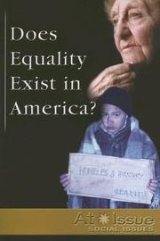 Cover of: Does Equality Exist in America? (At Issue Series)