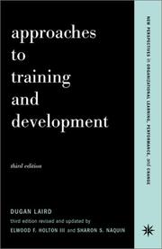 Cover of: Approaches To Training And Development (3rd Edition)