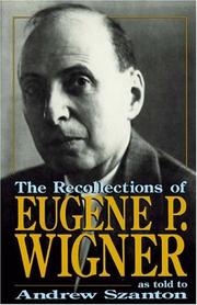 Cover of: The Recollections of Eugene P Wigner