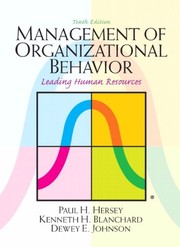 Cover of: Management of organizational behavior: leading human resources
