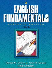 Cover of: English Fundamentals: Form A