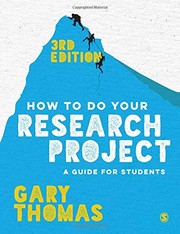 Cover of: How to Do Your Research Project: A Guide for Students