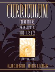 Cover of: Curriculum--foundations, principles, and issues by Allan C. Ornstein