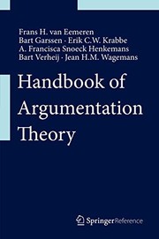 Cover of: Handbook of Argumentation Theory