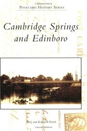 Cover of: Cambridge Springs and Edinboro   (PA)  (Postcard  History  Series) by Terry  Perich, Kathleen  Perich