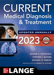 Cover of: CURRENT Medical Diagnosis and Treatment 2023