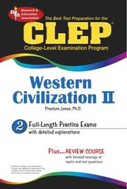 Cover of: CLEP Western Civilization II (REA): 1648 to the Present (REA Test Preps)