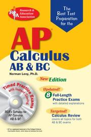 Cover of: AP Calculus AB/BC w/CD-ROM (REA) The Best Test Prep for AP Calculus AB ad BC with TESTware: Best Test Prep for (Best Test Preparation for the Advanced Placement Examination)