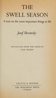 Cover of: The swell season: a text on the most important things in life