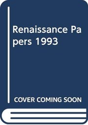 Cover of: Renaissance Papers 1993