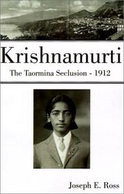 Cover of: Krishnamurti by Joseph E. Ross