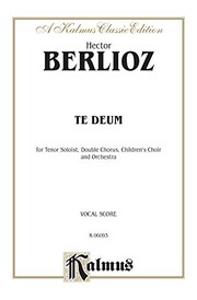 Cover of: Te Deum (Kalmus Edition)