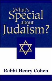 Cover of: What's special about Judaism?
