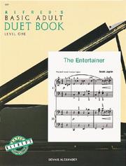 Cover of: Alfred's Basic Adult Piano Course, Duet Book 1