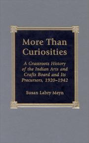 Cover of: More Than Curiosities