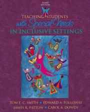 Teaching students with special needs in inclusive settings by Tom E. C. Smith
