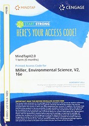 Cover of: MindTapV2.0 for Miller/Spoolman's Environmental Science, 1 term Printed Access Card