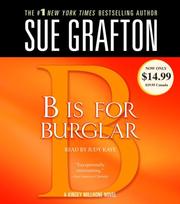 Cover of: B is for Burglar (Kinsey Millhone, #2)