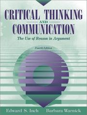 Cover of: Critical thinking and communication