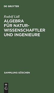 Cover of: Algebra für Naturwissenschaftler und Ingenieure