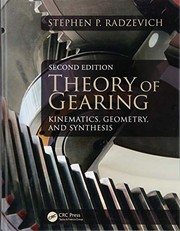 Cover of: Theory of Gearing: Kinematics, Geometry, and Synthesis