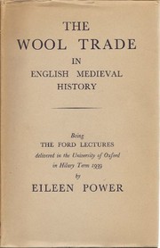 Cover of: The wool trade in English medieval history: being the Ford lectures