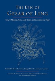 Cover of: Epic of Gesar of Ling: Gesar's Magical Birth, Early Years, and Coronation As King
