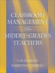 Cover of: Classroom management for middle grades teachers